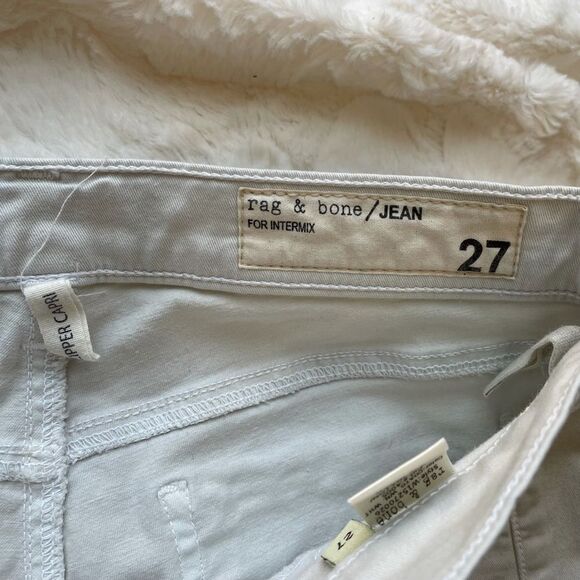 Rag & Bone Cream Moto Zipper Capri - Women’s 27 - Picture 7 of 9